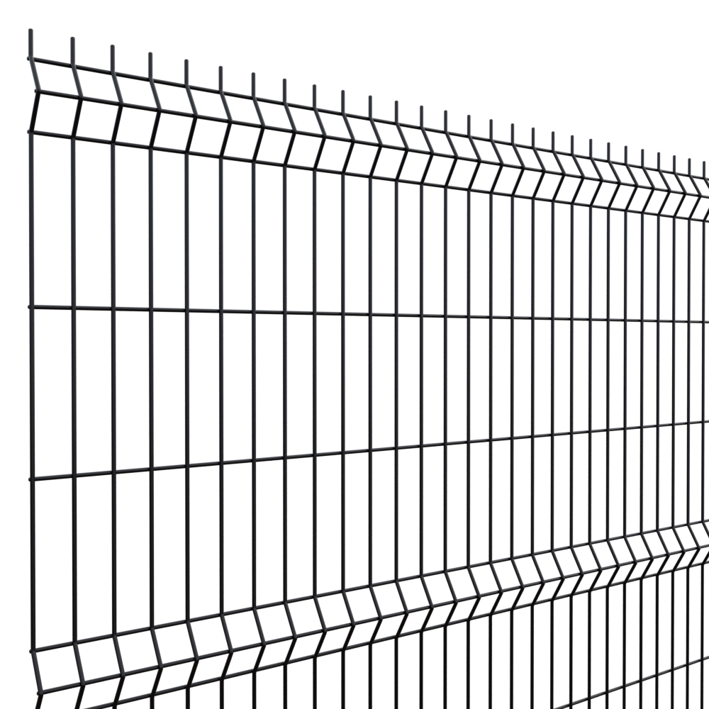 Doppelstabmattenzaun 3d